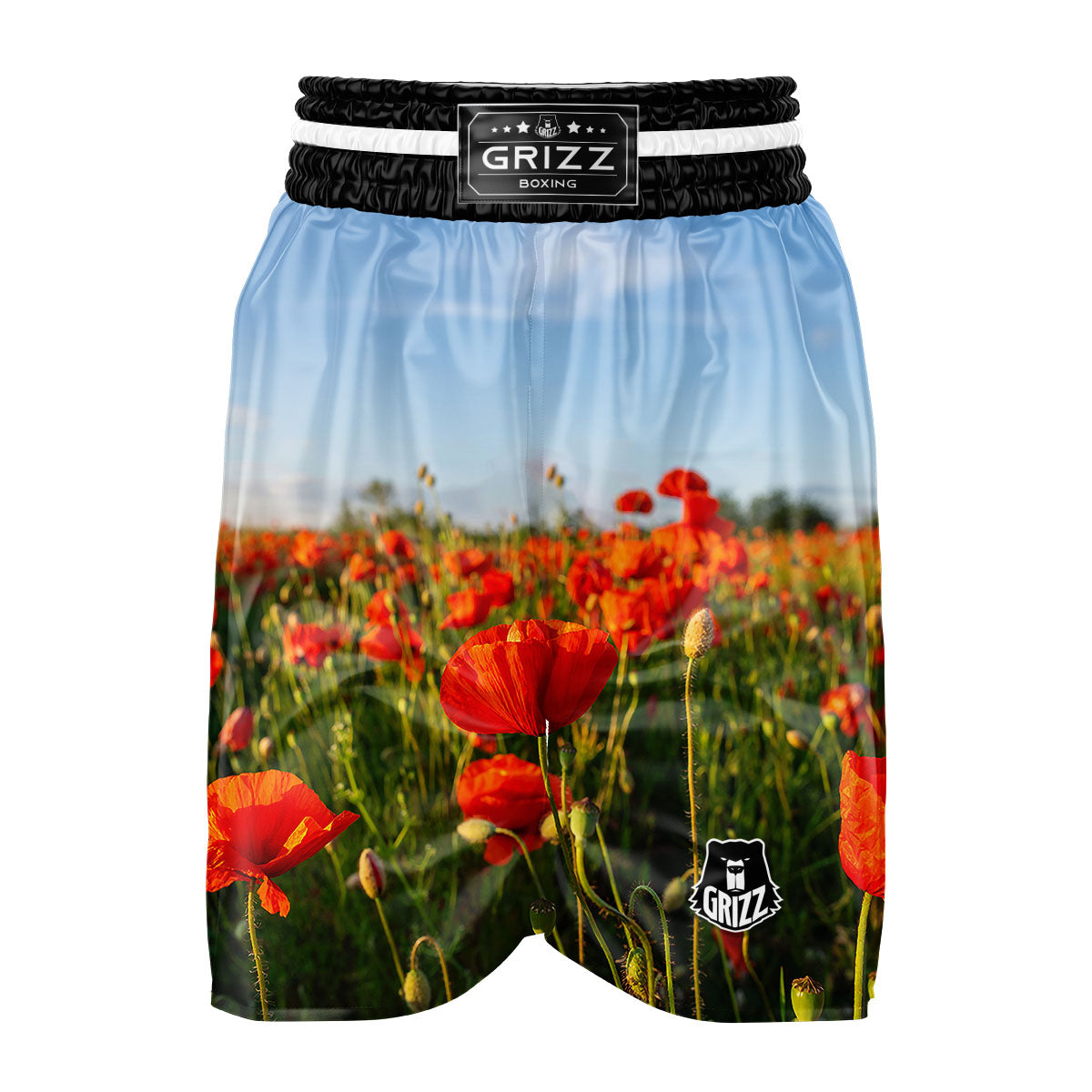 Remembrance Poppy Day Print Boxing Shorts-grizzshop