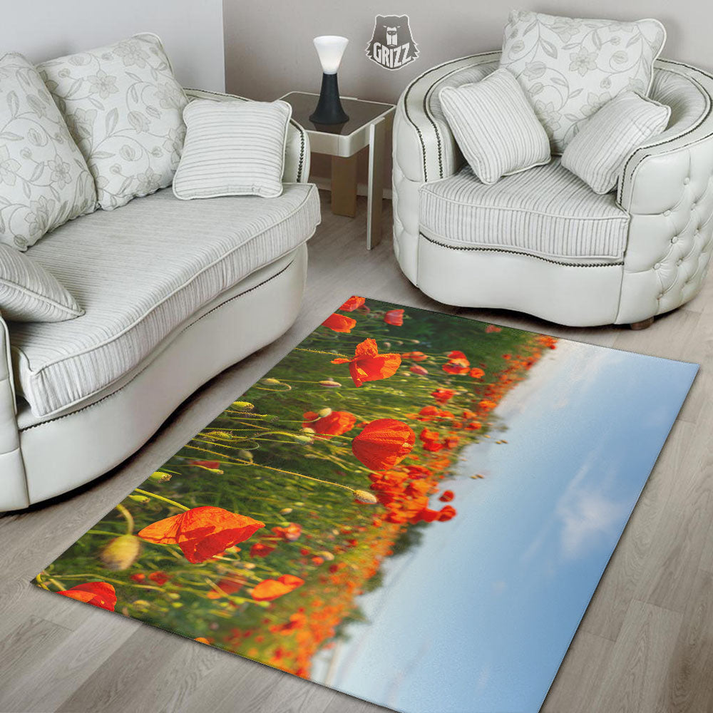 Remembrance Poppy Day Print Floor Mat-grizzshop