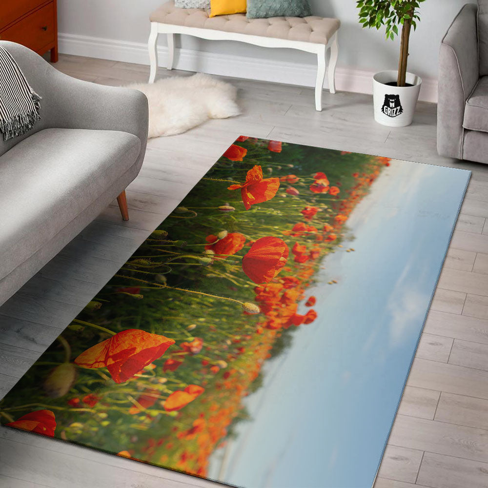 Remembrance Poppy Day Print Floor Mat-grizzshop