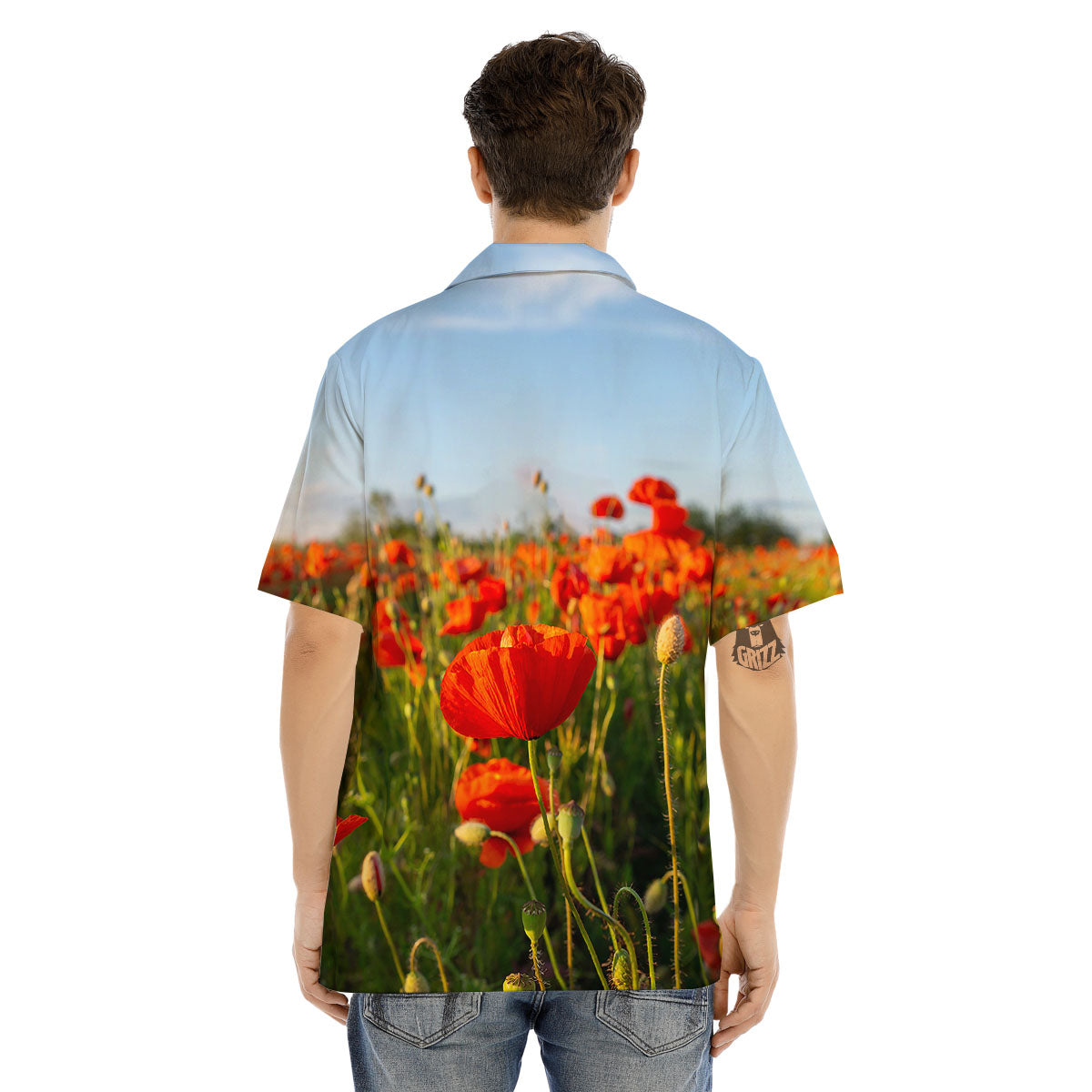 Remembrance Poppy Day Print Men's Hawaiian Shirt-grizzshop