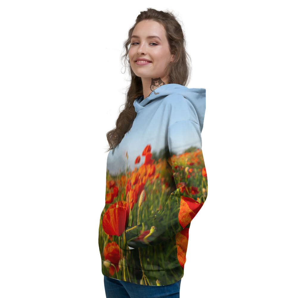 Remembrance Poppy Day Print Women's Hoodie-grizzshop