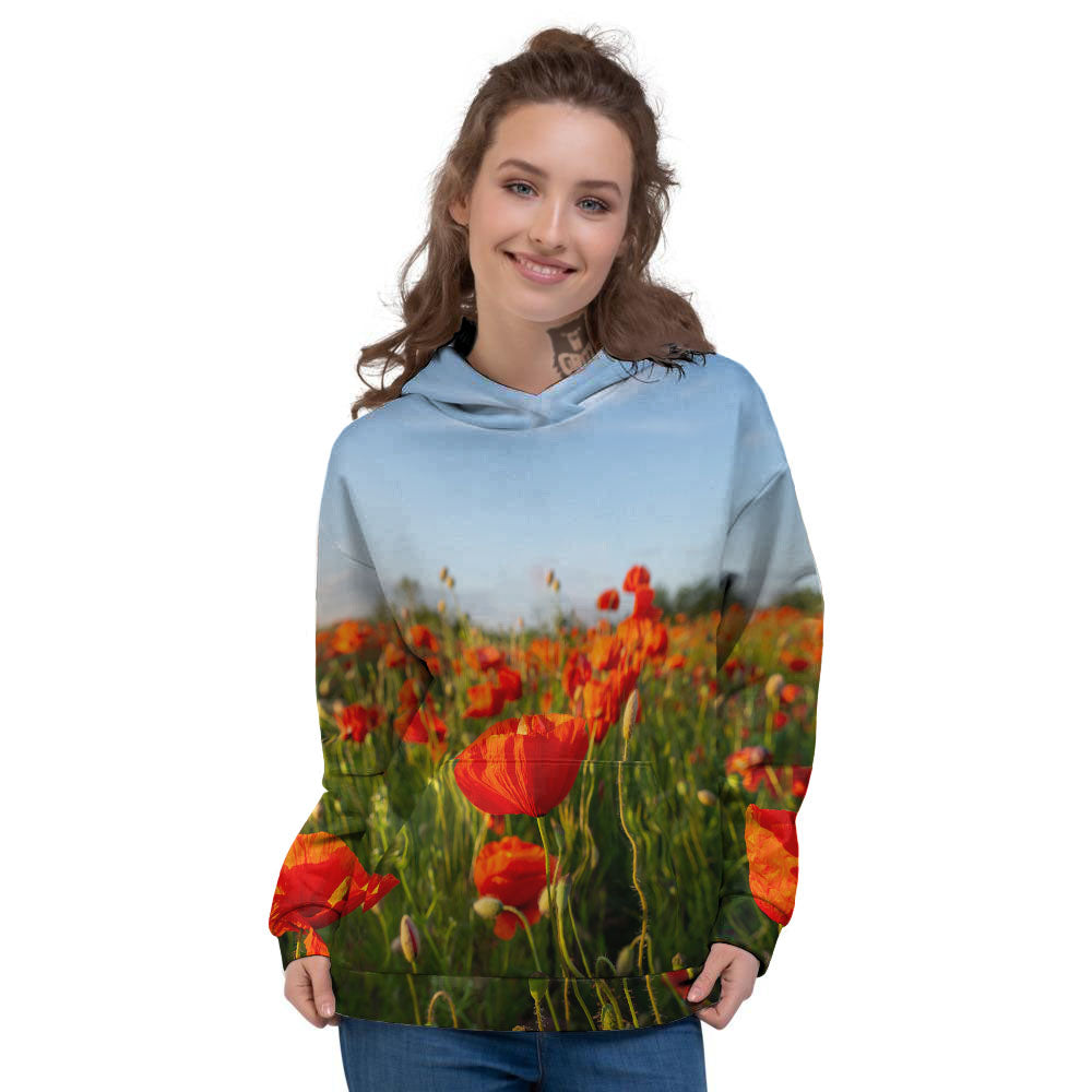 Remembrance Poppy Day Print Women's Hoodie-grizzshop
