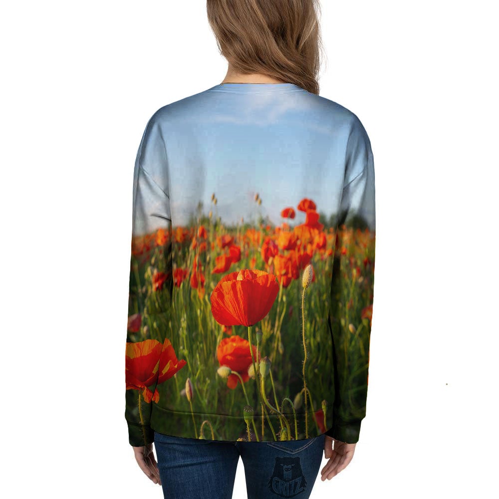 Remembrance Poppy Day Print Women's Sweatshirt-grizzshop