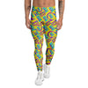 Retro Cassette And Earphones Print Pattern Men's Leggings-grizzshop