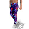 Retro Futuristic Neon Theme Print Pattern Men's Leggings-grizzshop