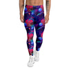 Retro Futuristic Neon Theme Print Pattern Men's Leggings-grizzshop