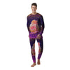 Retro Futuristic Palms Summer Time Print Men's Pajamas-grizzshop