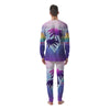 Retro Futuristic Palms Tree Print Men's Pajamas-grizzshop