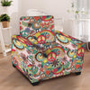 Retro Hippie Armchair Cover-grizzshop