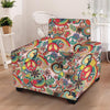 Retro Hippie Armchair Cover-grizzshop