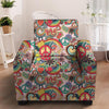 Retro Hippie Armchair Cover-grizzshop