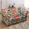 Retro Hippie Loveseat Cover-grizzshop