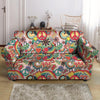 Retro Hippie Loveseat Cover-grizzshop