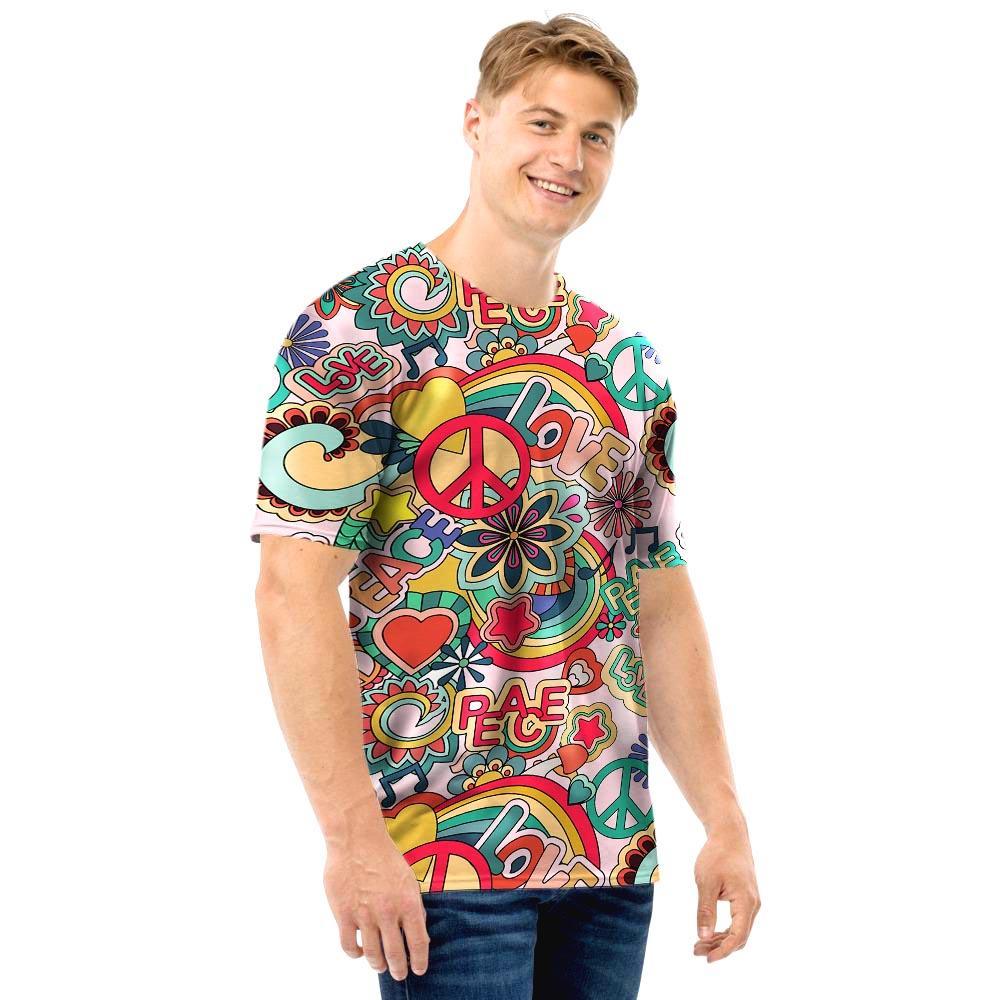 Retro Hippie Men T Shirt-grizzshop