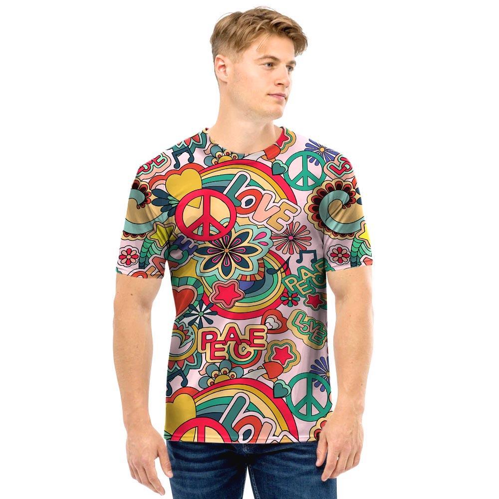 Retro Hippie Men T Shirt-grizzshop