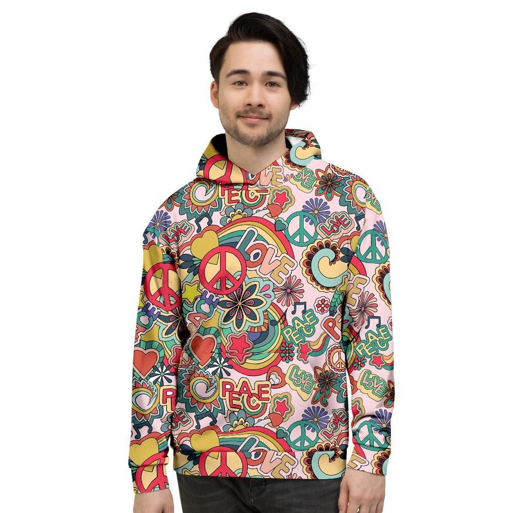 Retro Hippie Men's Hoodie-grizzshop