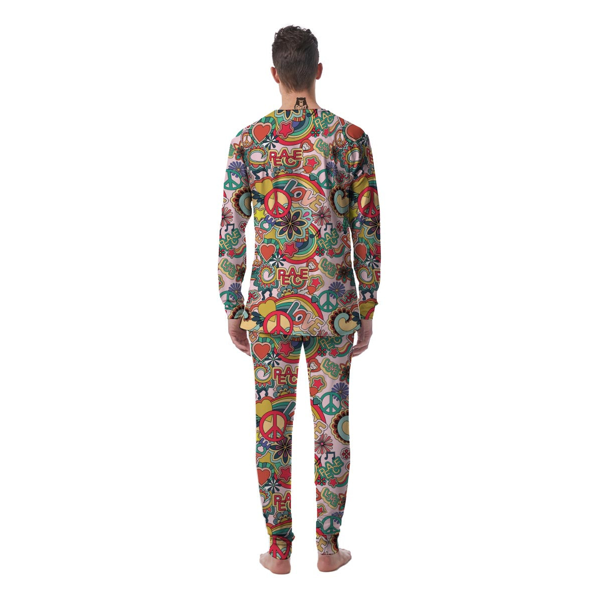 Retro Hippie Men's Pajamas-grizzshop