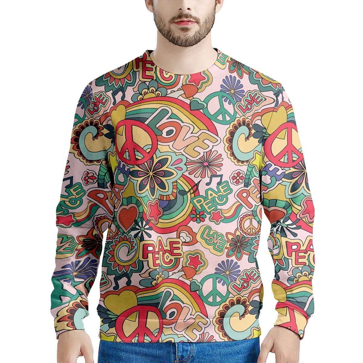 Retro Hippie Men's Sweatshirt-grizzshop