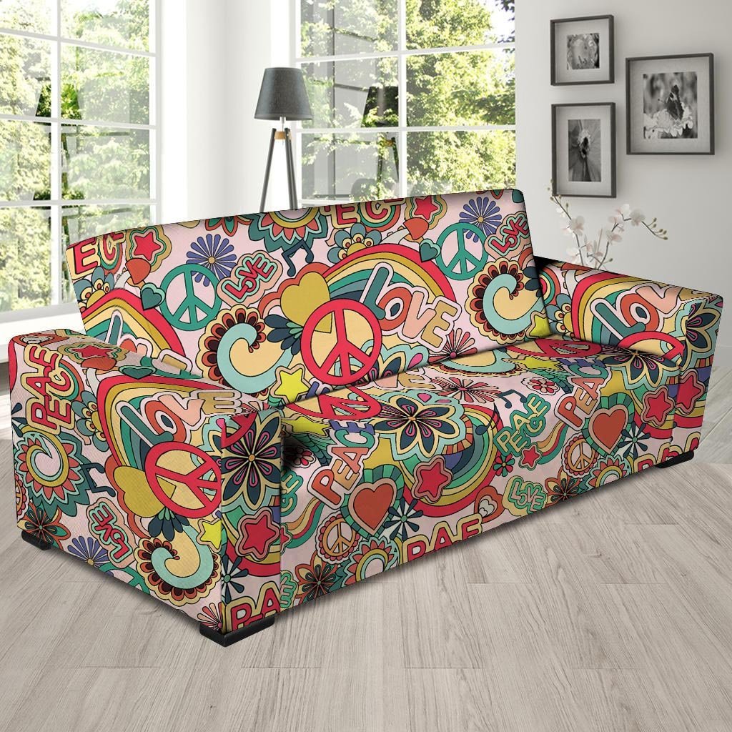 Retro Hippie Sofa Cover-grizzshop