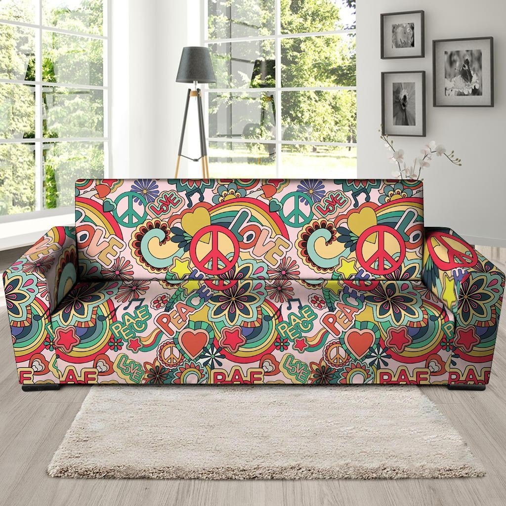 Retro Hippie Sofa Cover-grizzshop