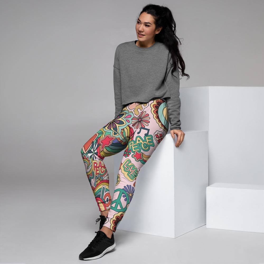 Retro Hippie Women's Joggers-grizzshop