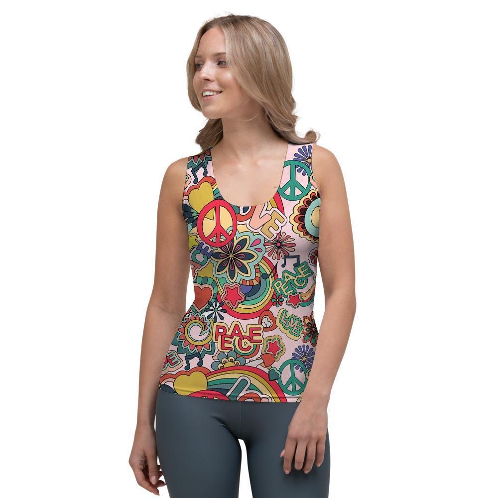 Retro Hippie Women's Tank Top-grizzshop