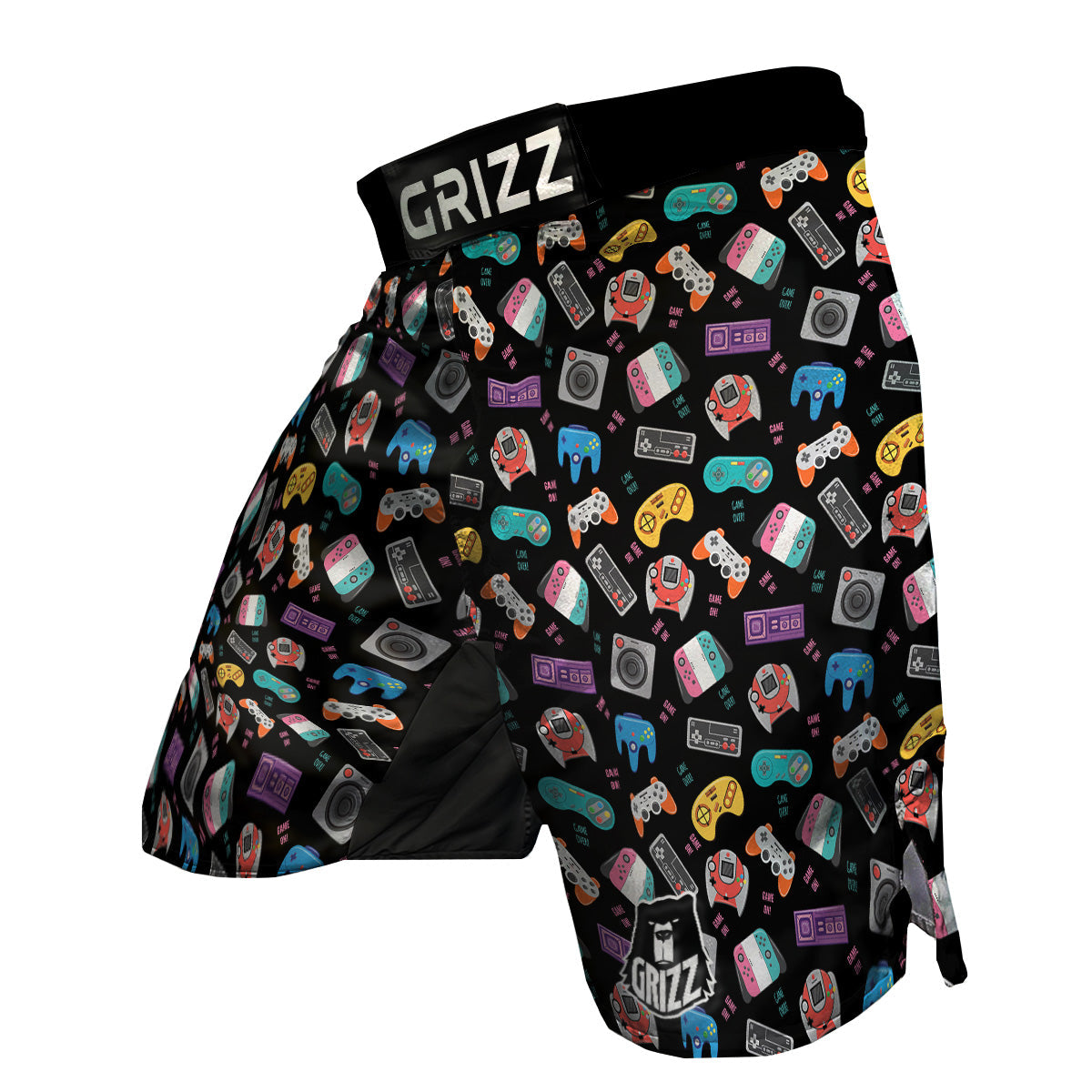 Retro Video Game Controller Print Pattern MMA Shorts-grizzshop