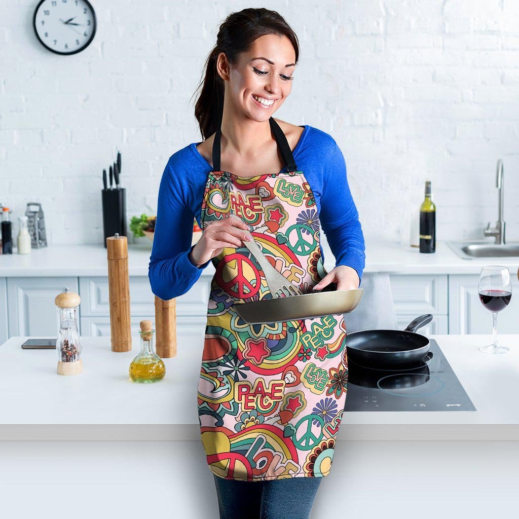 Retro Hippie Women's Apron-grizzshop