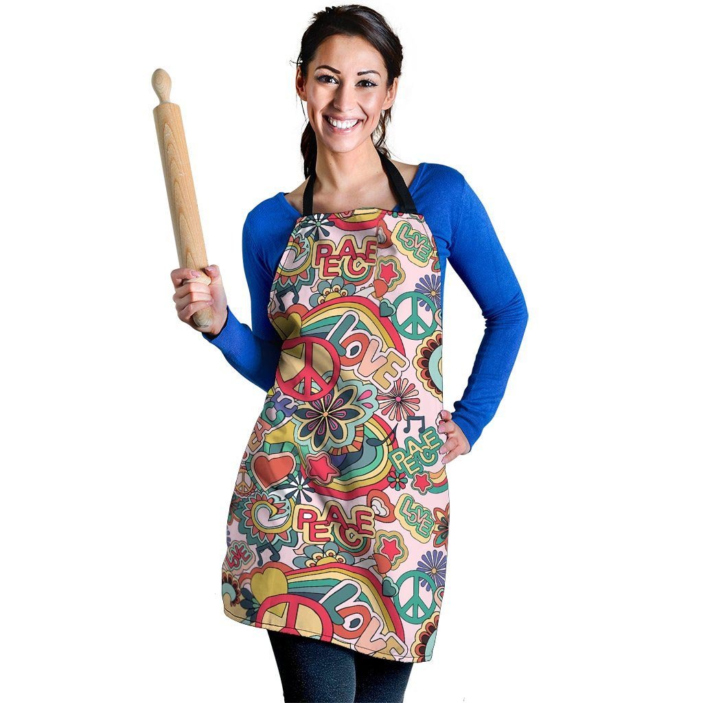 Retro Hippie Women's Apron-grizzshop