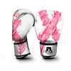 Ribbon Flower Pink Breast Cancer Print Boxing Gloves-grizzshop