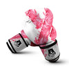 Ribbon Flower Pink Breast Cancer Print Boxing Gloves-grizzshop