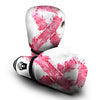 Ribbon Flower Pink Breast Cancer Print Boxing Gloves-grizzshop