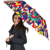 Ride Bicycle Pattern Print Automatic Foldable Umbrella-grizzshop