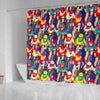 Ride Bicycle Pattern Print Bathroom Shower Curtain-grizzshop