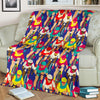 Ride Bicycle Pattern Print Blanket-grizzshop