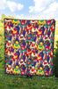 Ride Bicycle Pattern Print Quilt-grizzshop