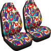 Ride Bicycle Pattern Print Universal Fit Car Seat Covers-grizzshop