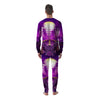 Riding Motorcycle Retro Purple Print Men's Pajamas-grizzshop