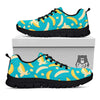 Ripe Banana Print Pattern Black Sneaker-grizzshop