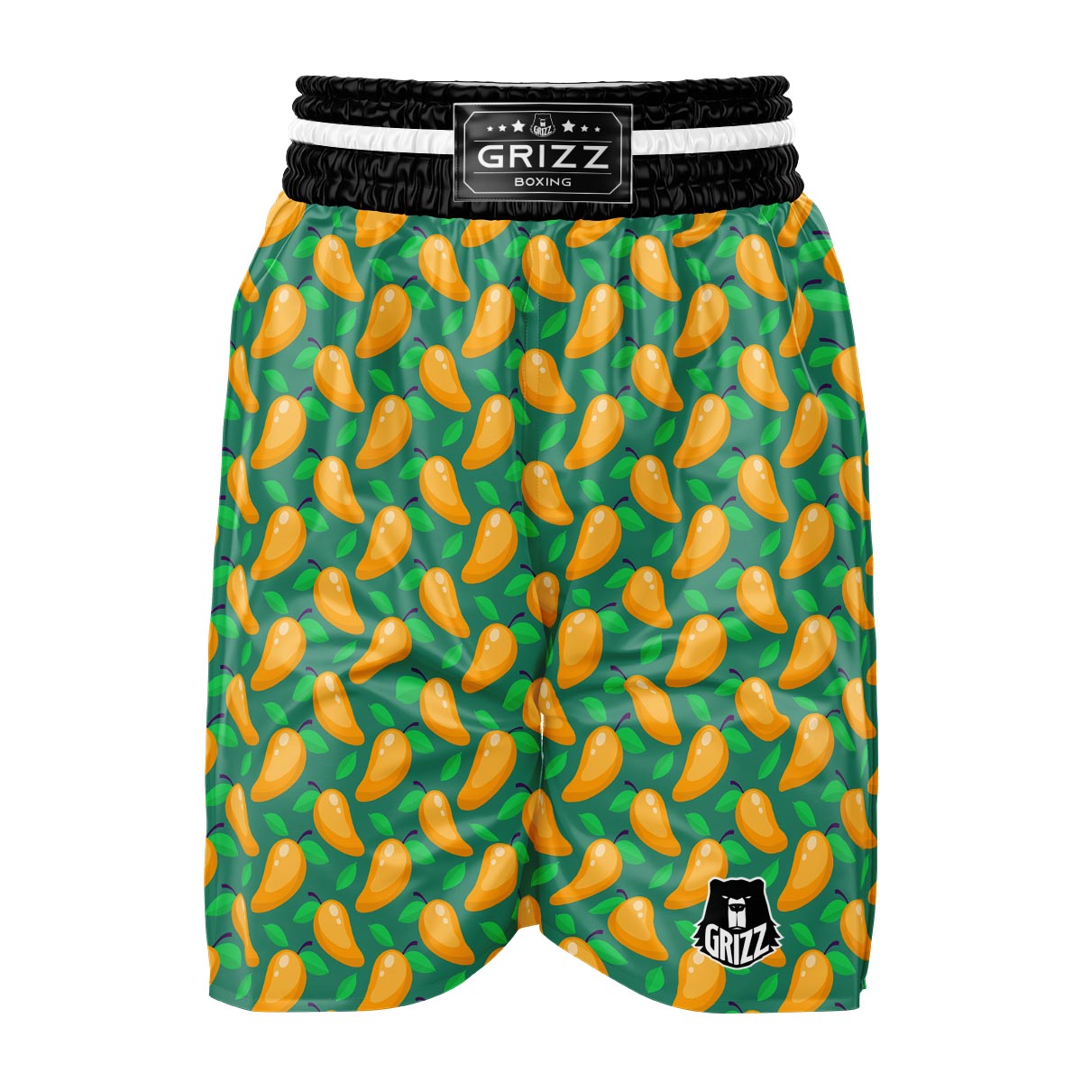 Ripe Mango Fruit Print Pattern Boxing Shorts-grizzshop
