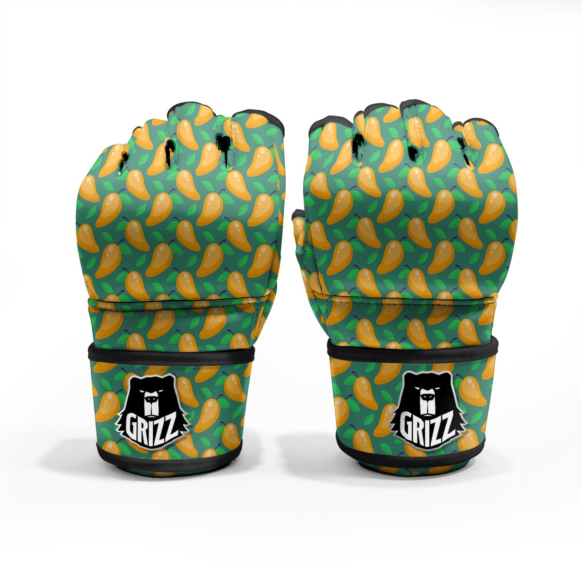 Ripe Mango Fruit Print Pattern MMA Gloves-grizzshop