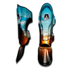 Road Sunrise Print Muay Thai Shin Guards-grizzshop