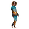 Road Sunrise Print Women's Pajamas-grizzshop