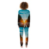 Road Sunrise Print Women's Pajamas-grizzshop