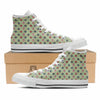 Robot Colorful Print Pattern White High Top Shoes-grizzshop