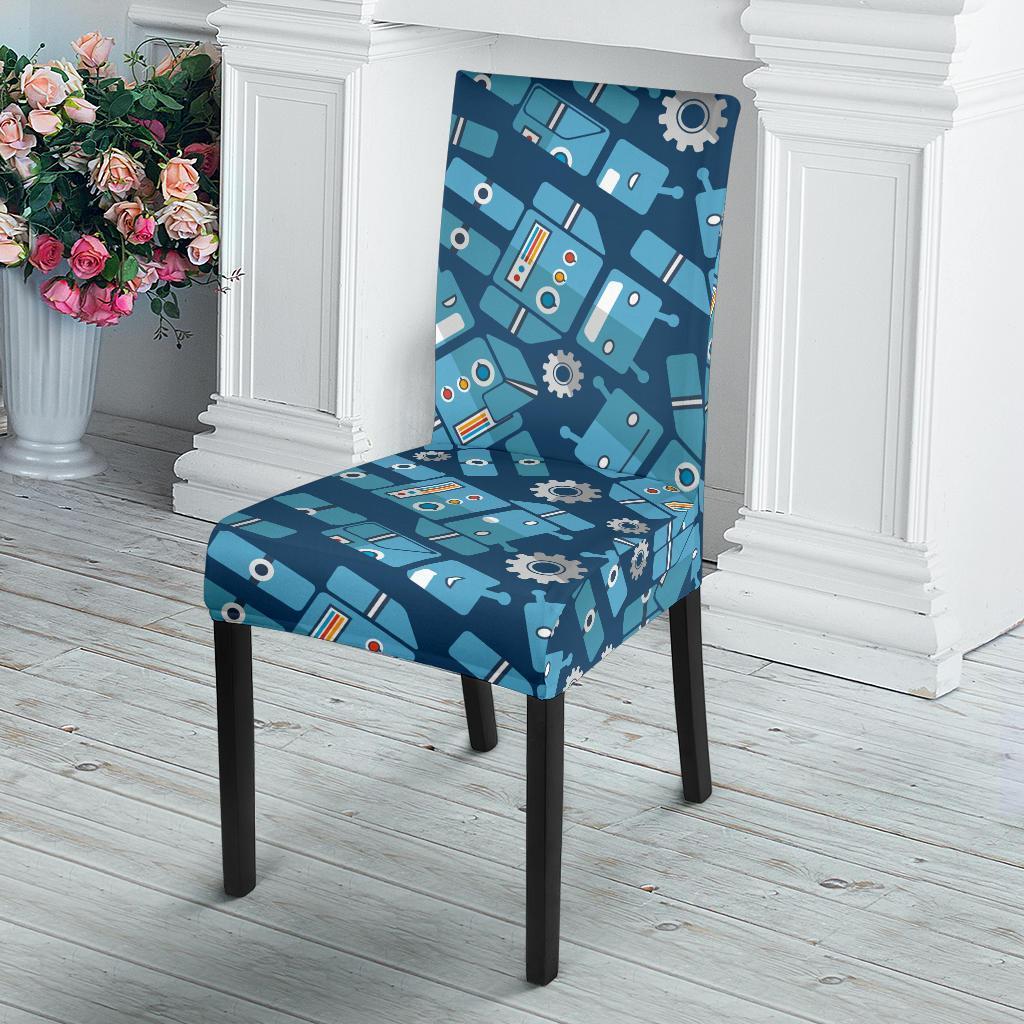 Robot Cyborg Pattern Print Chair Cover-grizzshop