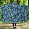 Robot Cyborg Pattern Print Hooded Blanket-grizzshop