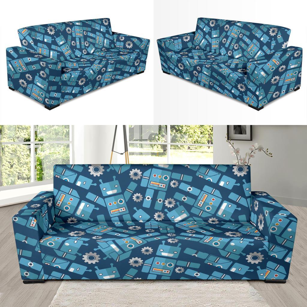 Robot Cyborg Pattern Print Sofa Covers-grizzshop