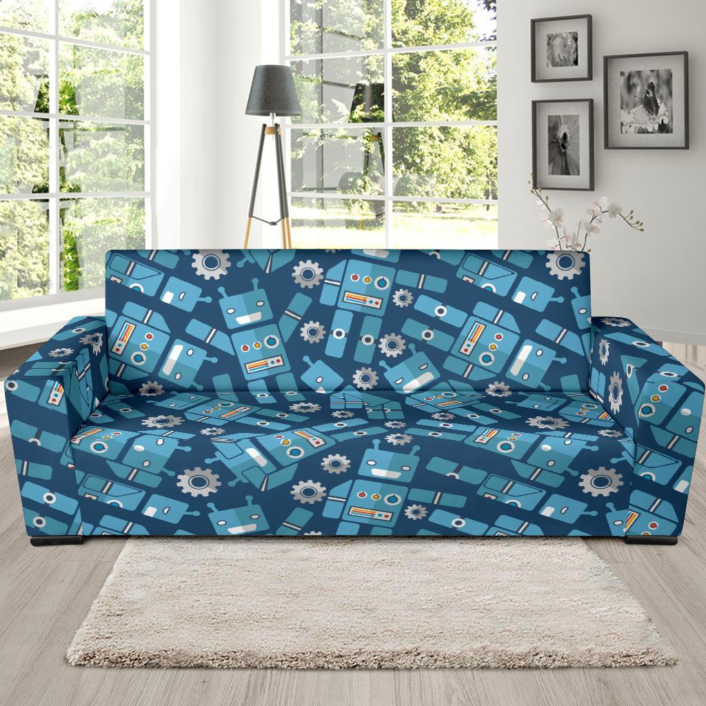 Robot Cyborg Pattern Print Sofa Covers-grizzshop