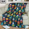 Robot Cyborg Print Pattern Blanket-grizzshop